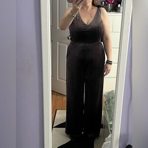 Francesca's Collections Dark Brown Jumpsuit